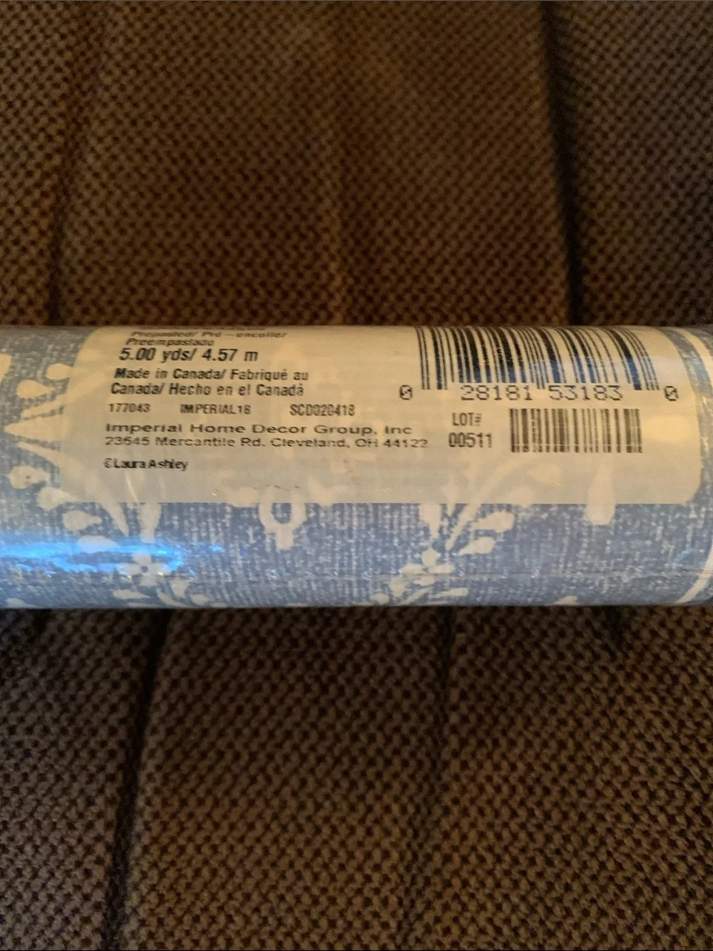 Laura Ashley Home 5” Wallpaper Border 1 unopened roll: 5 yds.